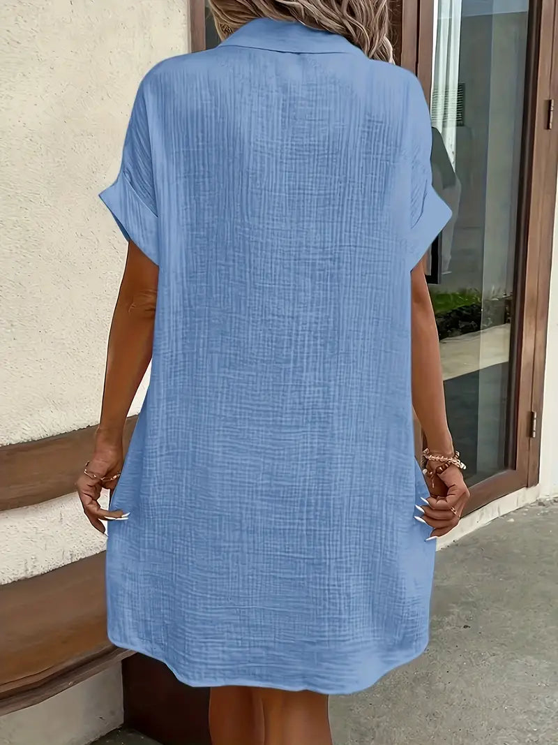 Alessia & Co™ | Vestido Suelto – Corte y Textura Suave de Alta Gama